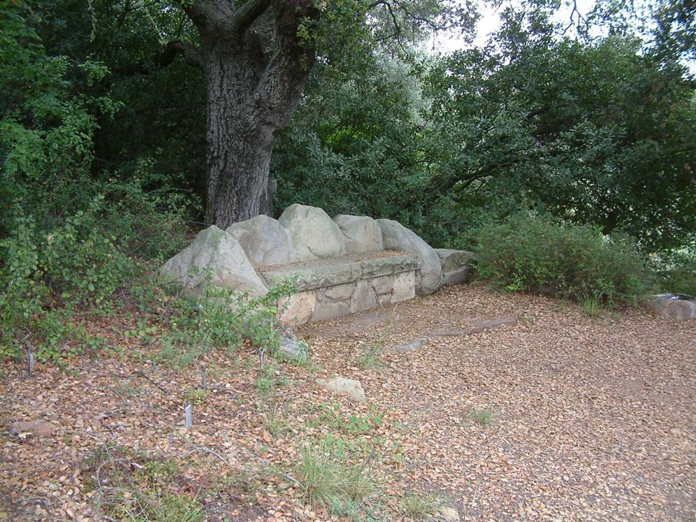 Bench Hewn from Rock