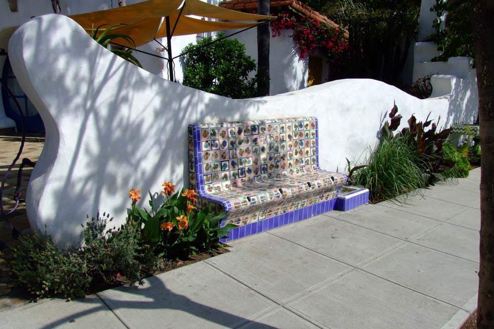Tiled Bench